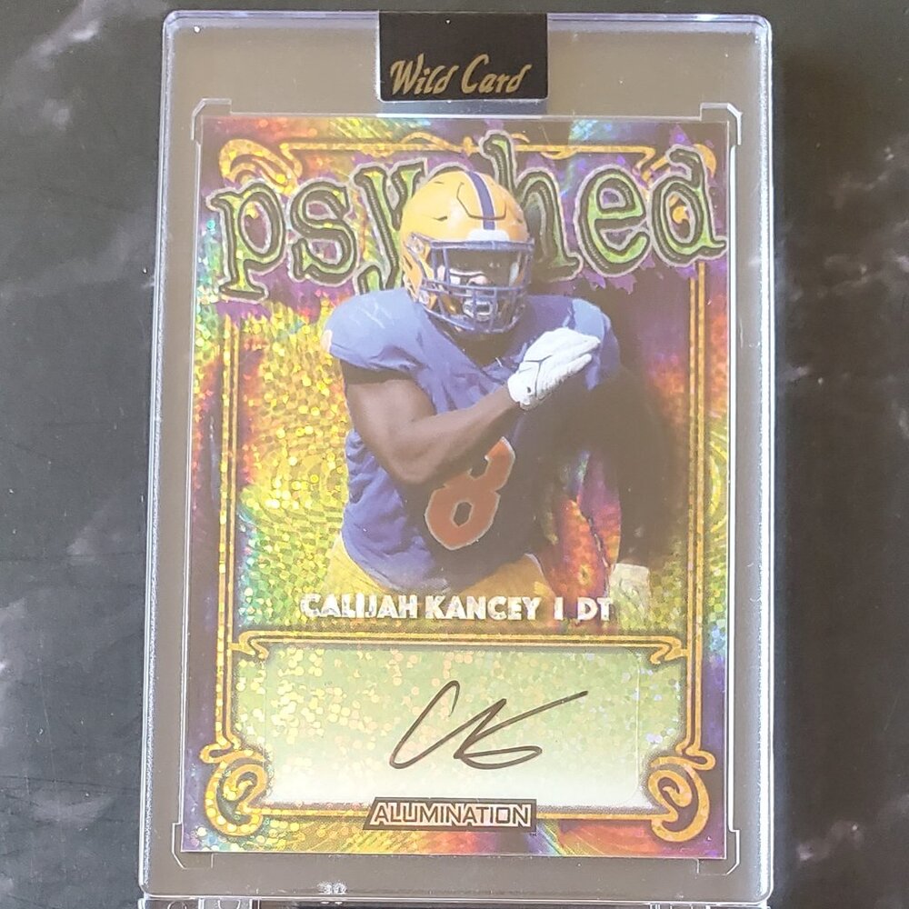 Calijah Kancey 2023 Wild Card Alumination Auto RC "Psyched" /5  #AP-7 Tampa Bay